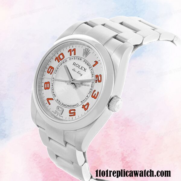 1:1 replica Rolex Air-king 114200SAO Rolex Calibre 2813 Men’s Silver-tone - Image 3