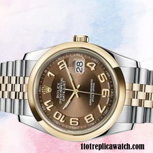 1:1 replica Rolex Datejust Rolex Calibre 2836/2813 Men’s 116203BRAJ Automatic Brown Dial - Image 3