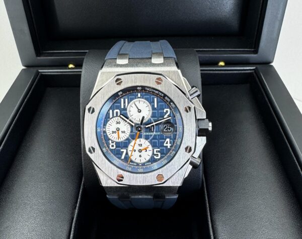 Audemars Piguet Royal Oak Offshore Chronograph Watch-Blue Dial 42mm-26470ST.OO.A027CA.01 - Image 3