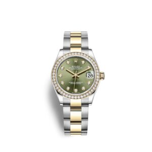 Rolex Datejust 31, Oystersteel, 18kt Yellow Gold and diamonds, Ref# 278383RBR-0030