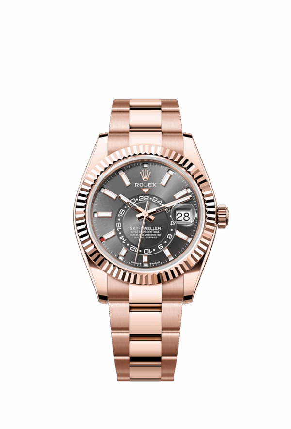 Rolex Sky-Dweller, 42mm, 18k Everose Gold, Ref# 336935-0004