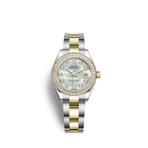 Rolex Lady-Datejust 28 Oystersteel and 18k Yellow Gold, Ref# 279383RBR-0020