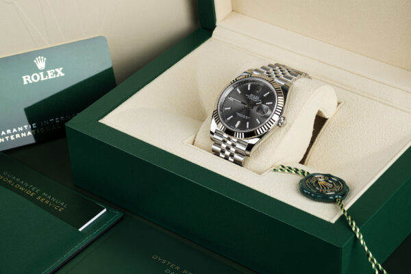 Rolex DATEJUST 41 Oyster, 41 mm, Oystersteel and white gold, M126334-0018 - Image 10