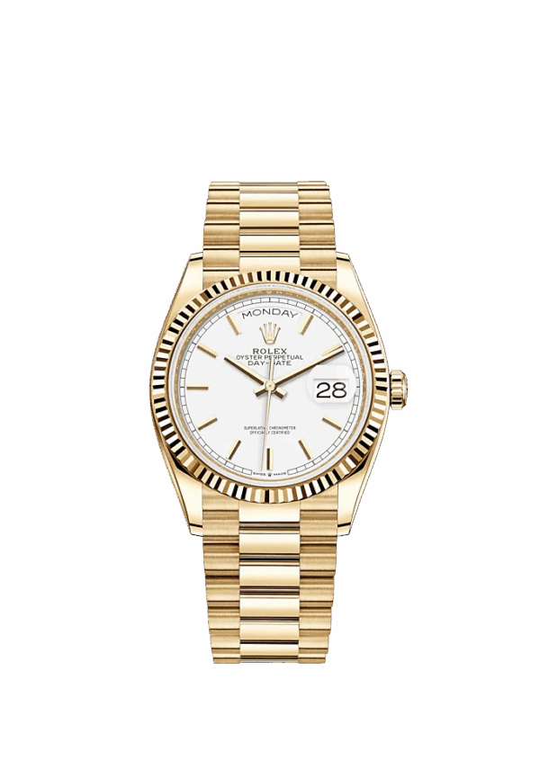 Rolex Day-Date, 36mm, 18k Yellow Gold, Ref# 128238-0081 - Image 2