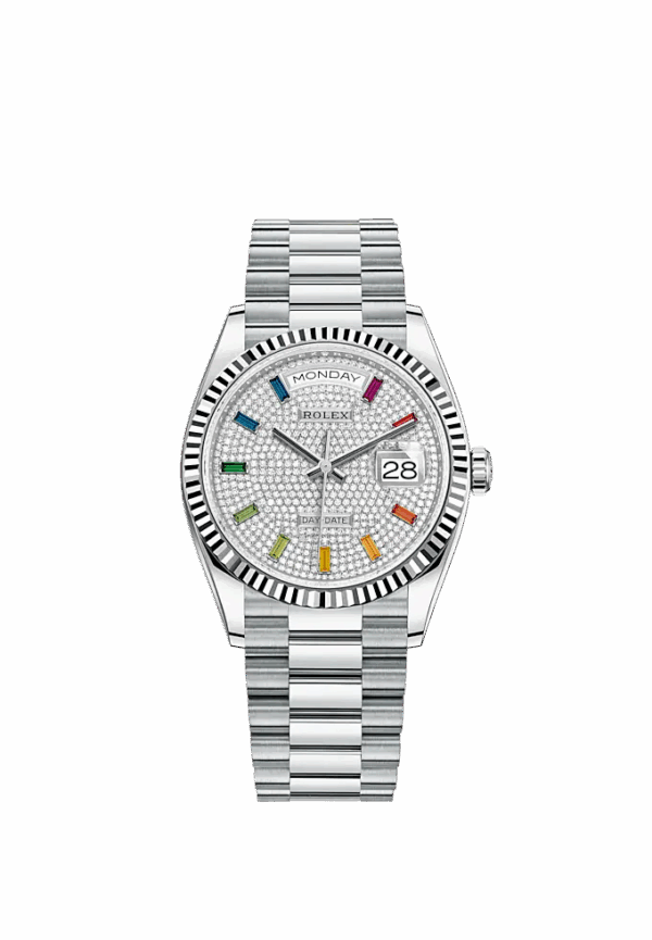 Rolex Day-Date, 36mm, Platinum, Ref# 128236-0003 - Image 2