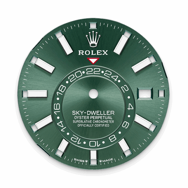 Rolex Sky-Dweller, 42mm, Oystersteel and 18k White Gold, Green, Oyster, Ref# 336934-0001 - Image 2
