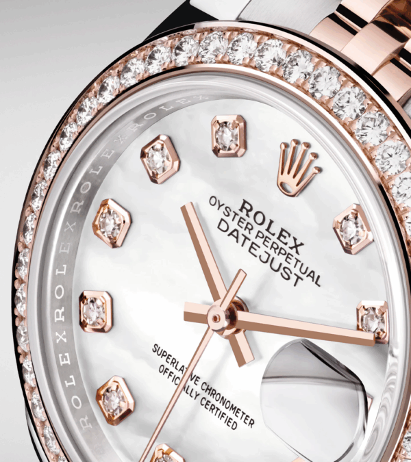 Rolex Lady-Datejust 28 Oystersteel and 18k Everose Gold Ref# 279381RBR-0013 - Image 4