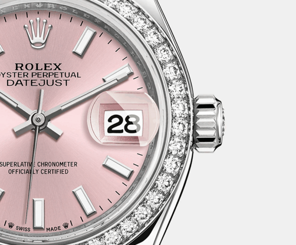 Rolex Lady-Datejust 28, Oystersteel and 18k White Gold, Ref# 279384RBR-0002 - Image 4