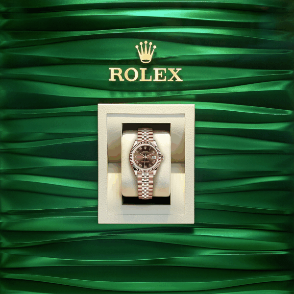 Rolex Lady-Datejust 28, 18k Everose Gold, Ref# 279175-0015 - Image 7