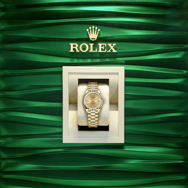 Rolex Lady-Datejust 28, 18k Yellow Gold, Ref# 279178-0017 - Image 5