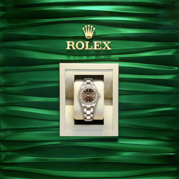 Rolex Lady-Datejust 28, Oystersteel and 18k Everose Gold, Ref# 279381RBR-0010 - Image 5