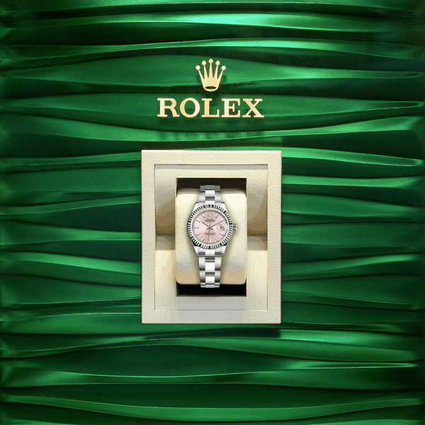 Rolex Lady-Datejust 28, Oystersteel and 18k White Gold, Ref# 279174-0002 - Image 5