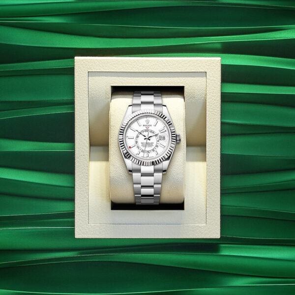 Rolex Sky-Dweller, 42mm, Oystersteel and 18k White Gold, White, Oyster, Ref# 336934-0003 - Image 5