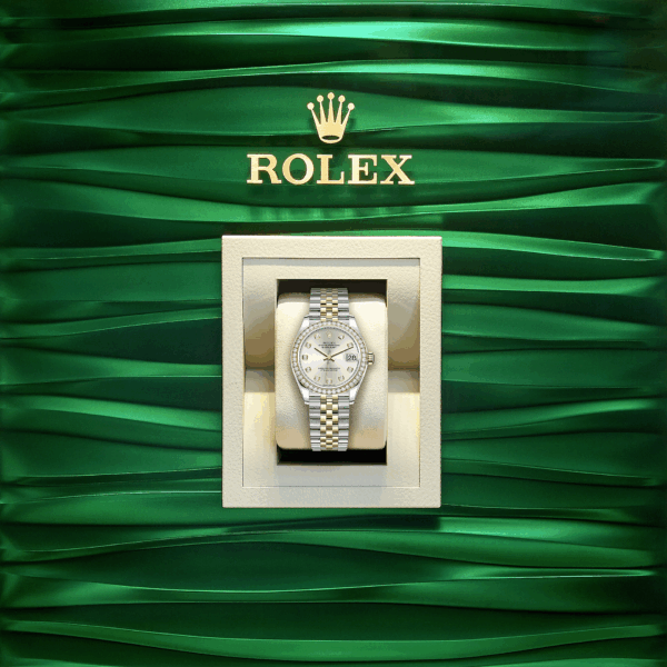 Rolex Datejust 31, Oystersteel, 18kt Yellow Gold and diamonds, Ref# 278383RBR-0020 - Image 5