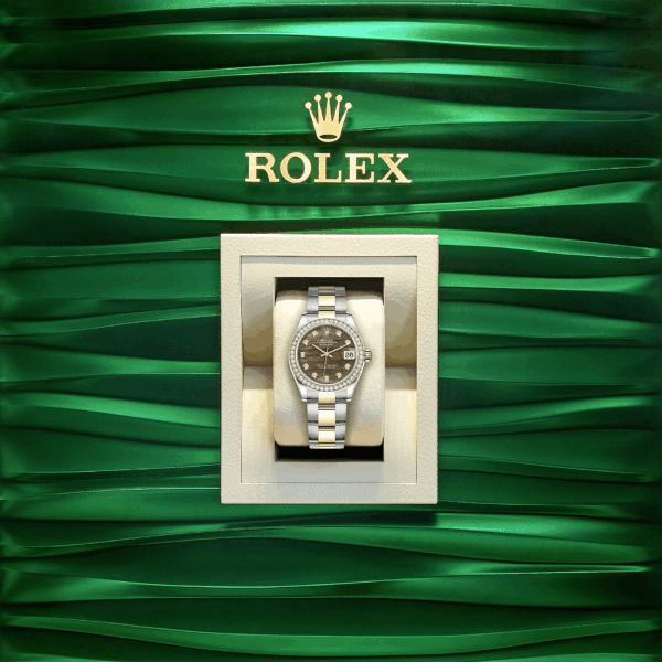 Rolex Datejust 31, Oystersteel, 18kt Yellow Gold and diamonds, Ref# 278383RBR-0023 - Image 5