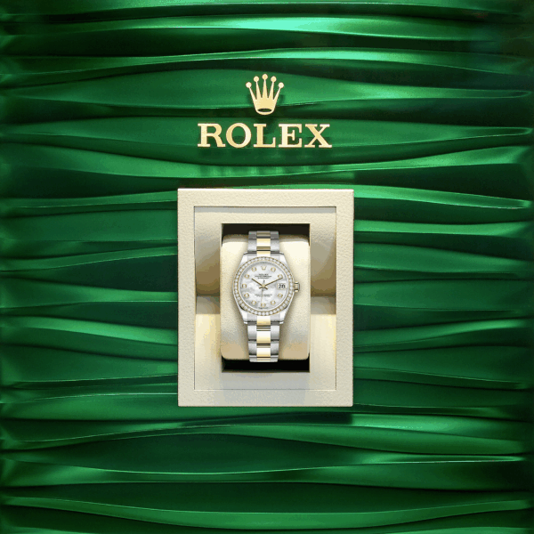 Rolex Datejust 31, Oystersteel, 18kt Yellow Gold and diamonds, Ref# 278383RBR-0027 - Image 5