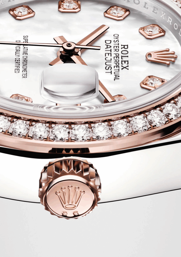 Rolex Lady-Datejust 28 Oystersteel and 18k Everose Gold Ref# 279381RBR-0013 - Image 6