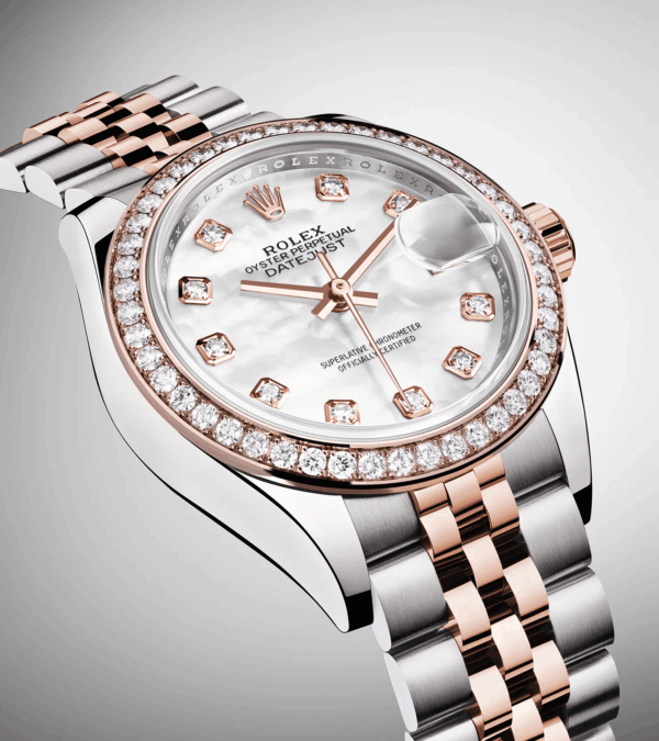 Rolex Lady-Datejust 28 Oystersteel and 18k Everose Gold Ref# 279381RBR-0013 - Image 7